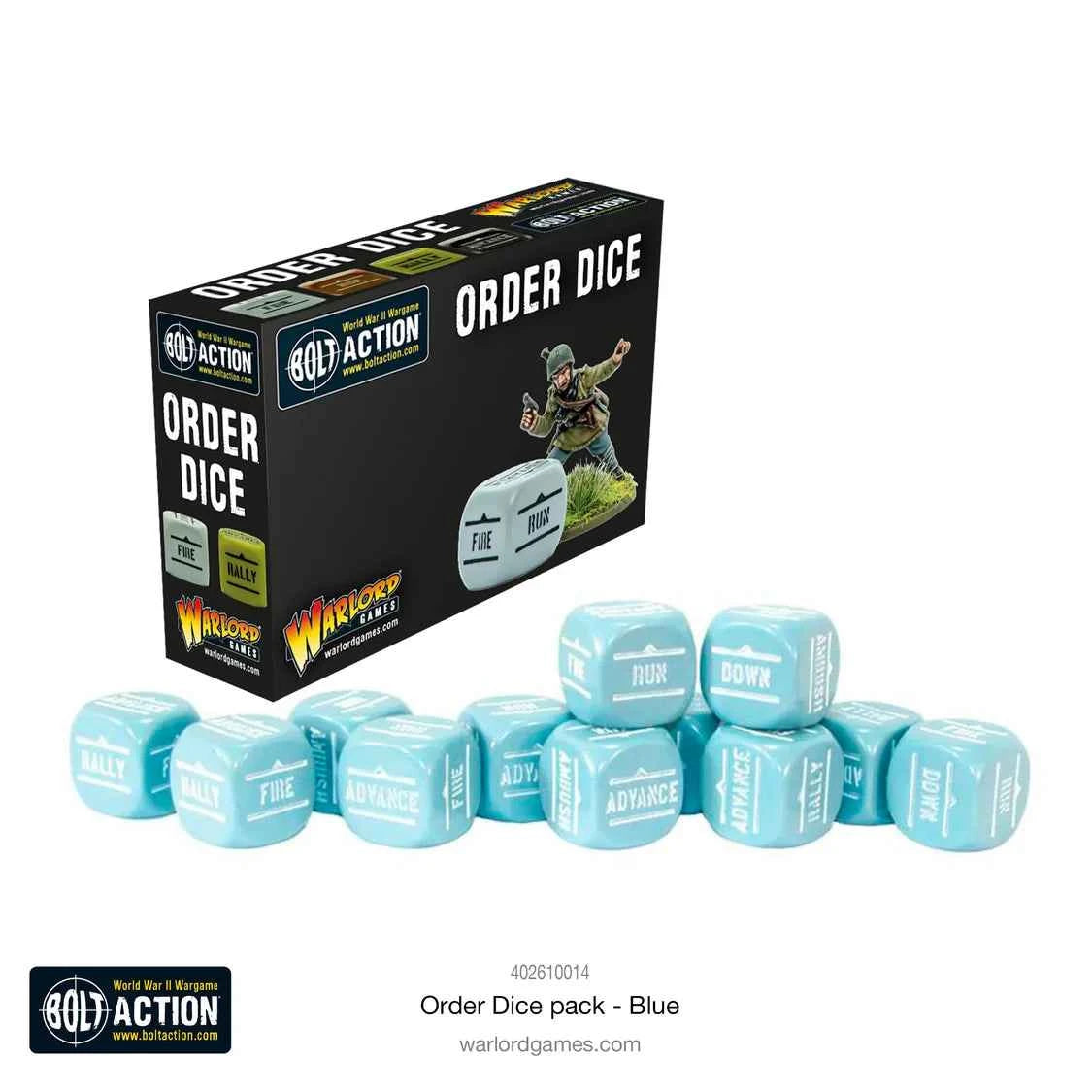 Bolt Action - Order Dice: Blue