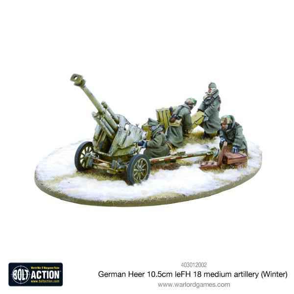 German Heer 10.5cm LeFH 18 Medium Artillery (Winter)
