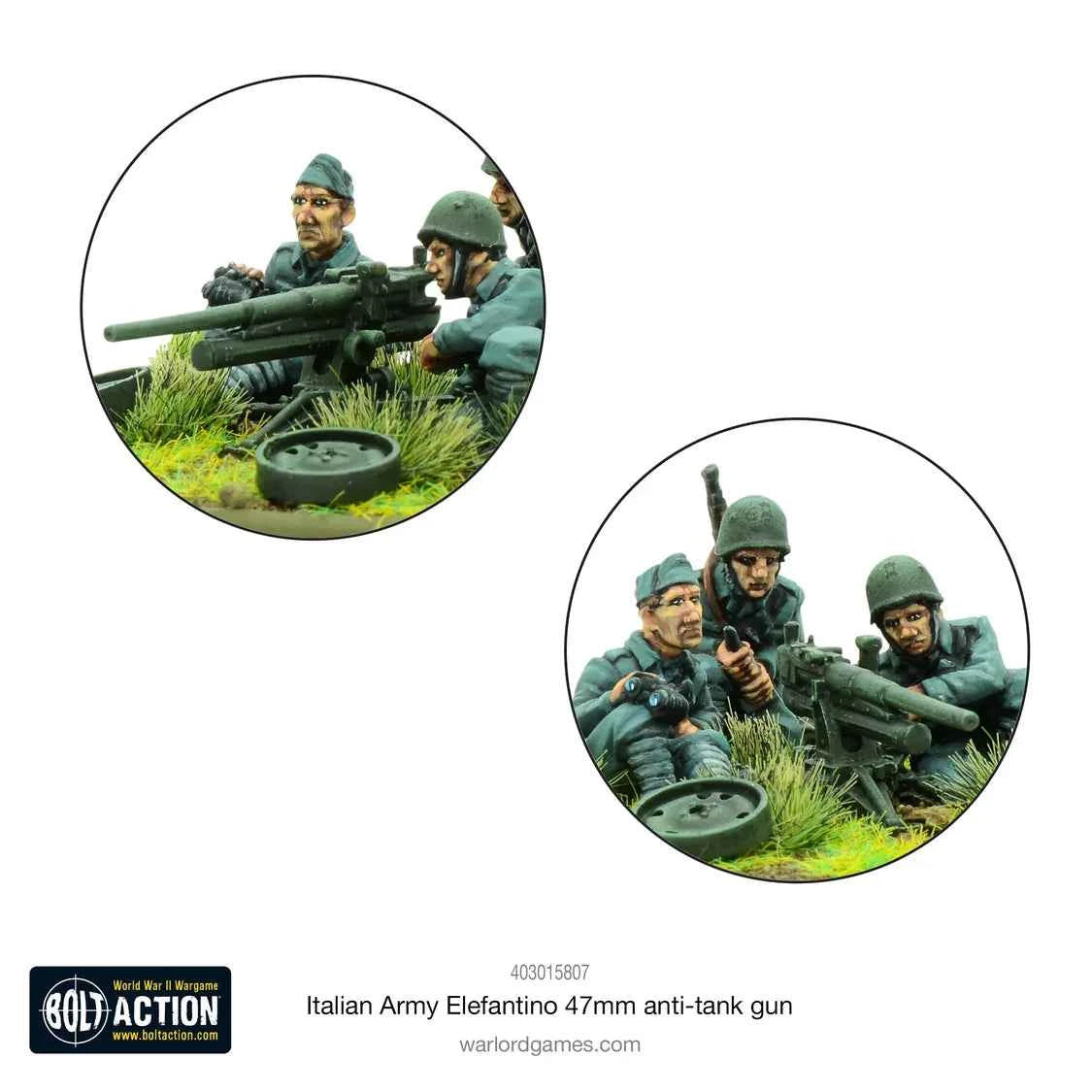 Italian Army Elefantino 47mm Anti-Tank Gun