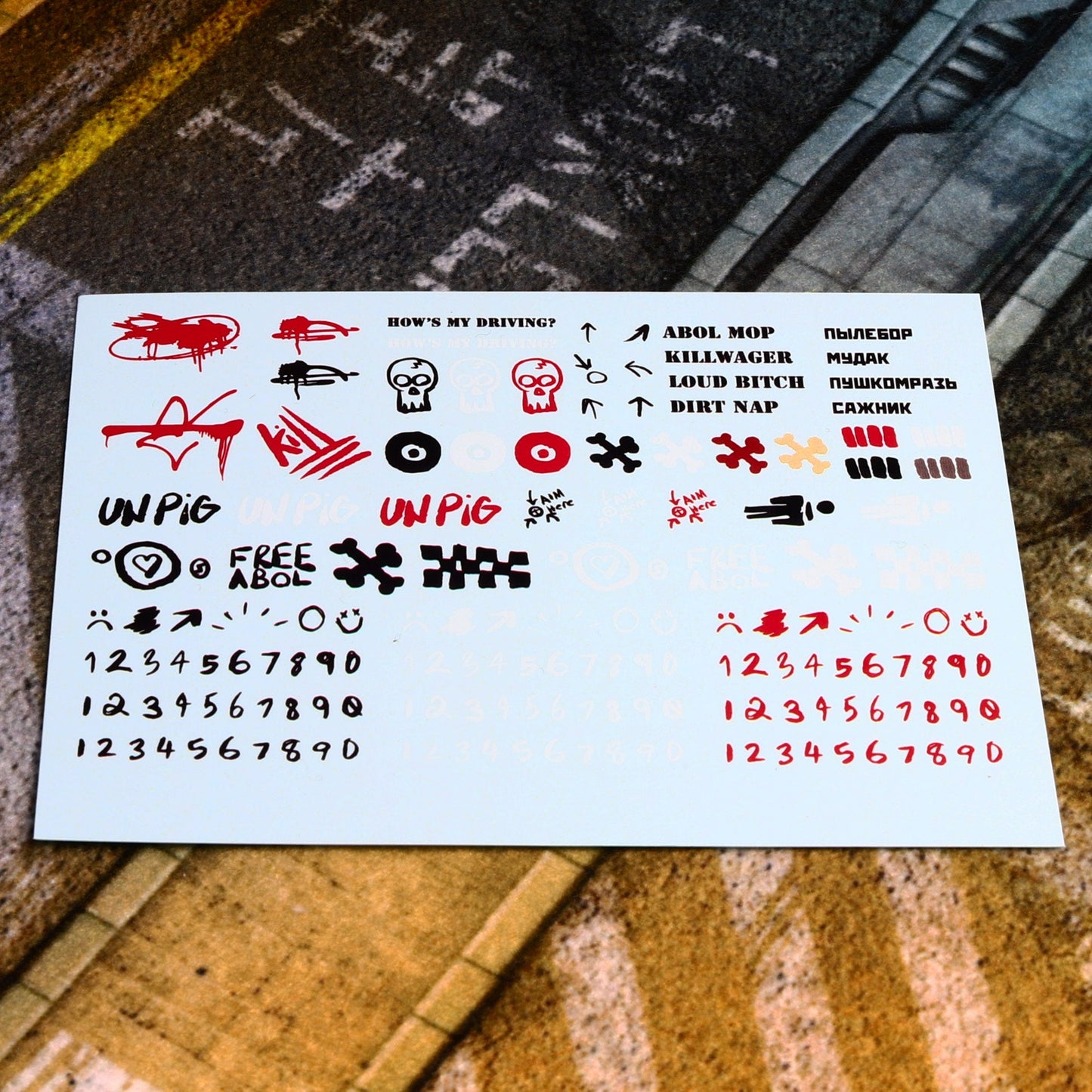 BLKOUT Water Slide Decals