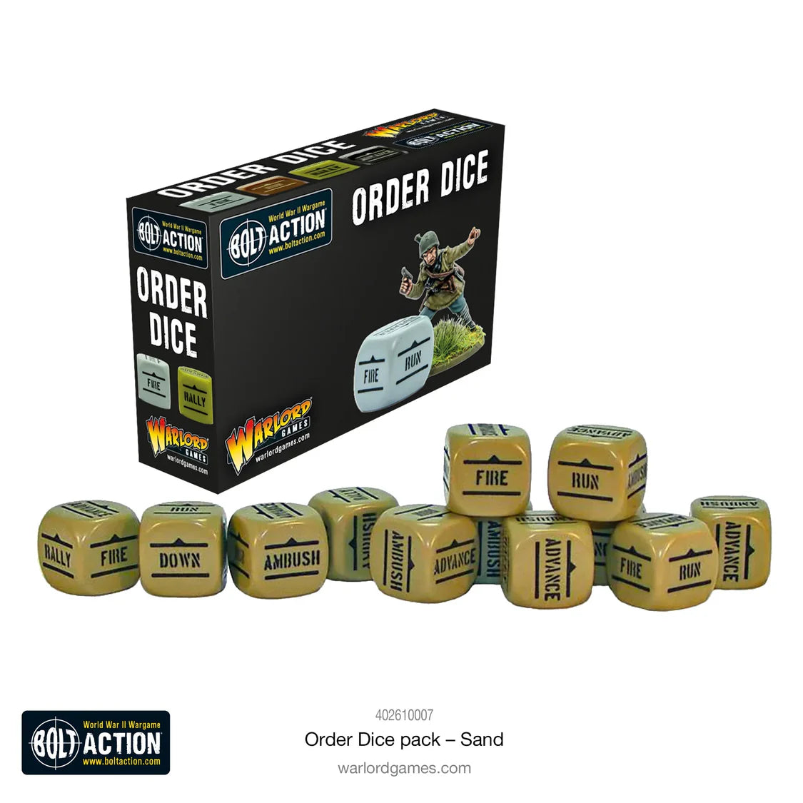 Bolt Action - Order Dice: Sand