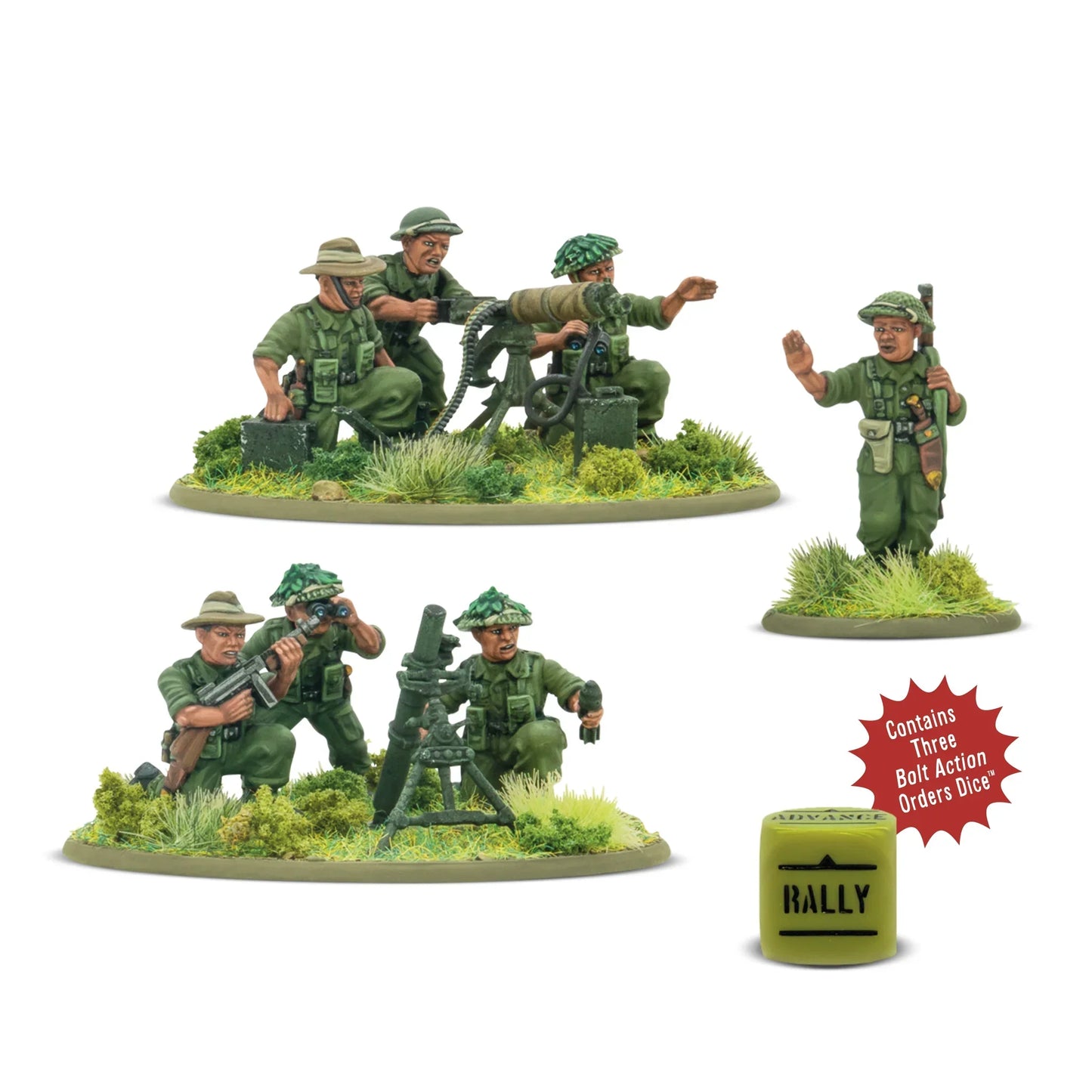 Bolt Action - Gurkha Heavy Weapons Platoon PRE ORDER