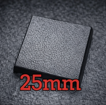 25mm Square Bases – Magnet Ready