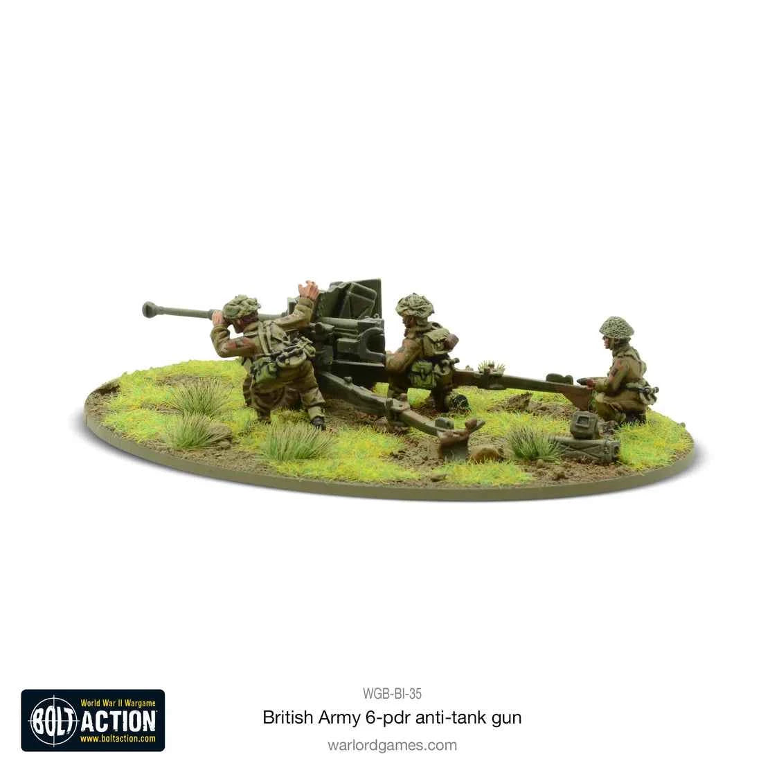 British Army 6 Pounder Anti-Tank Gun