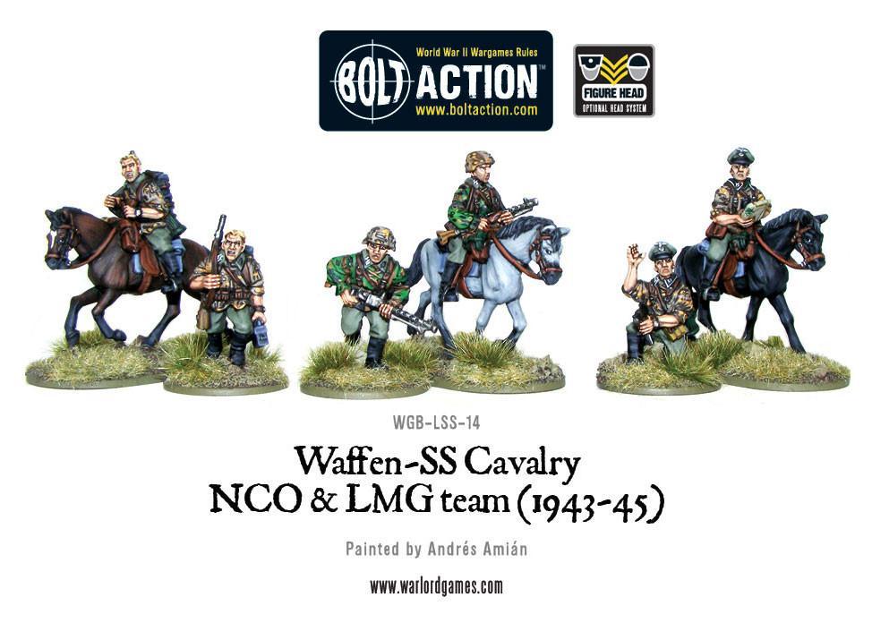 Waffen SS Cavalry NCO & LMG