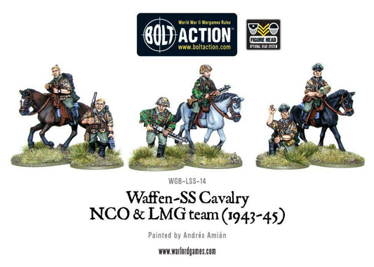 Waffen SS Cavalry NCO & LMG