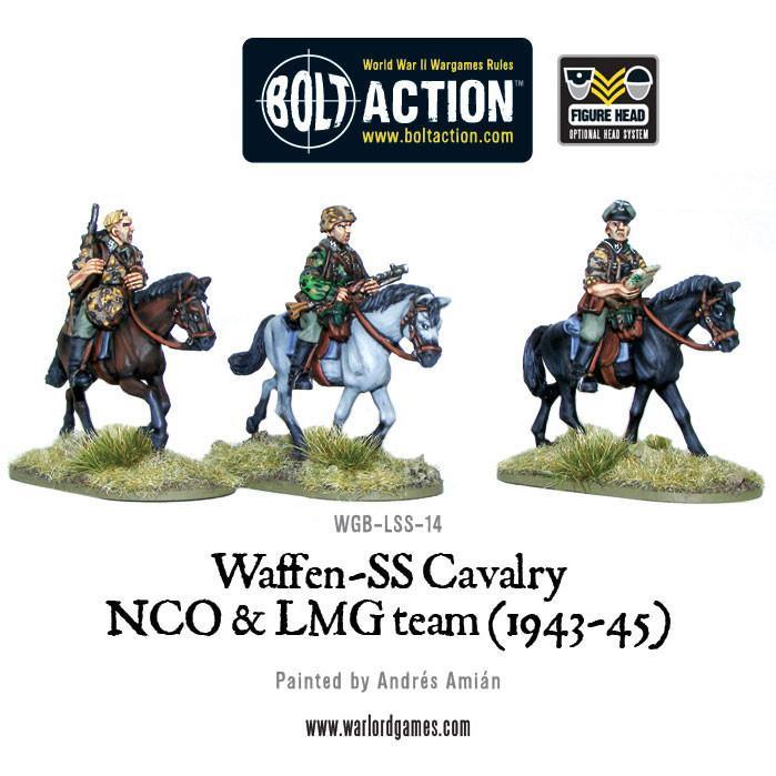 Waffen SS Cavalry NCO & LMG