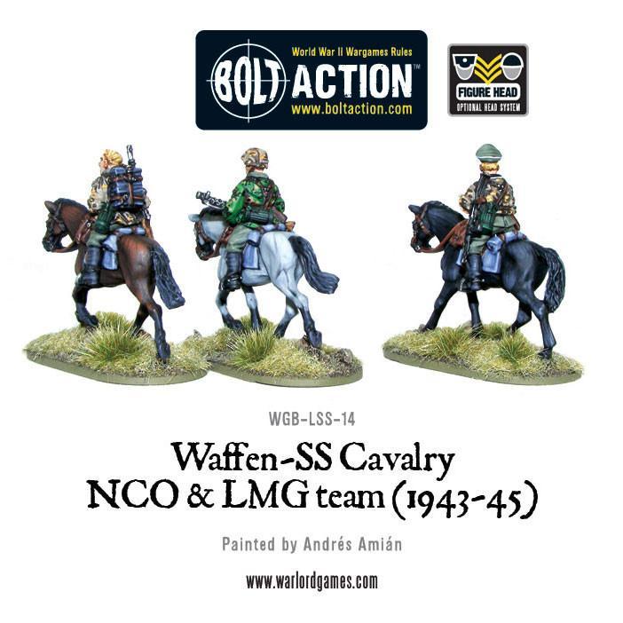 Waffen SS Cavalry NCO & LMG